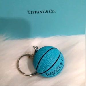 Tiffany & Co. New York Since 1837 Spalding Basketball Keychain Charm